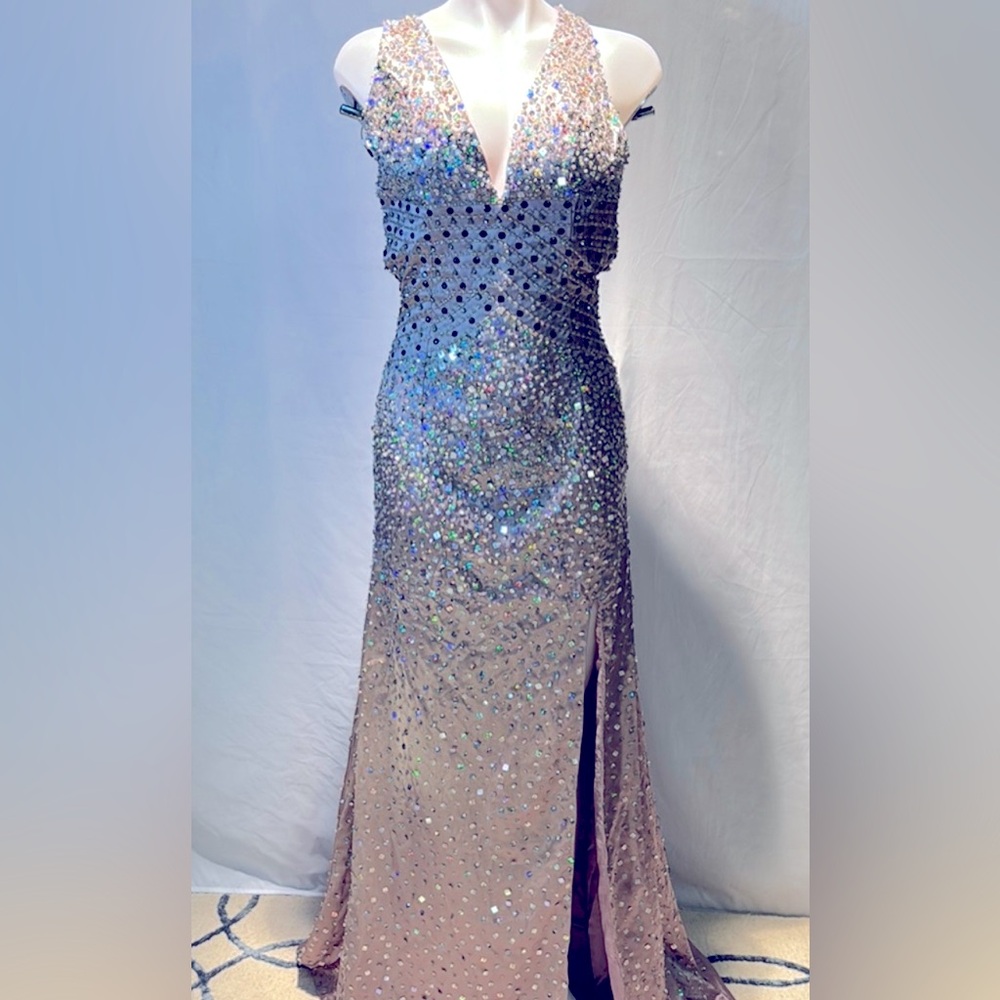 Elegant Sequin Evening Gown